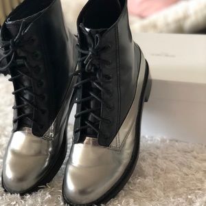 Silver & Black Boots